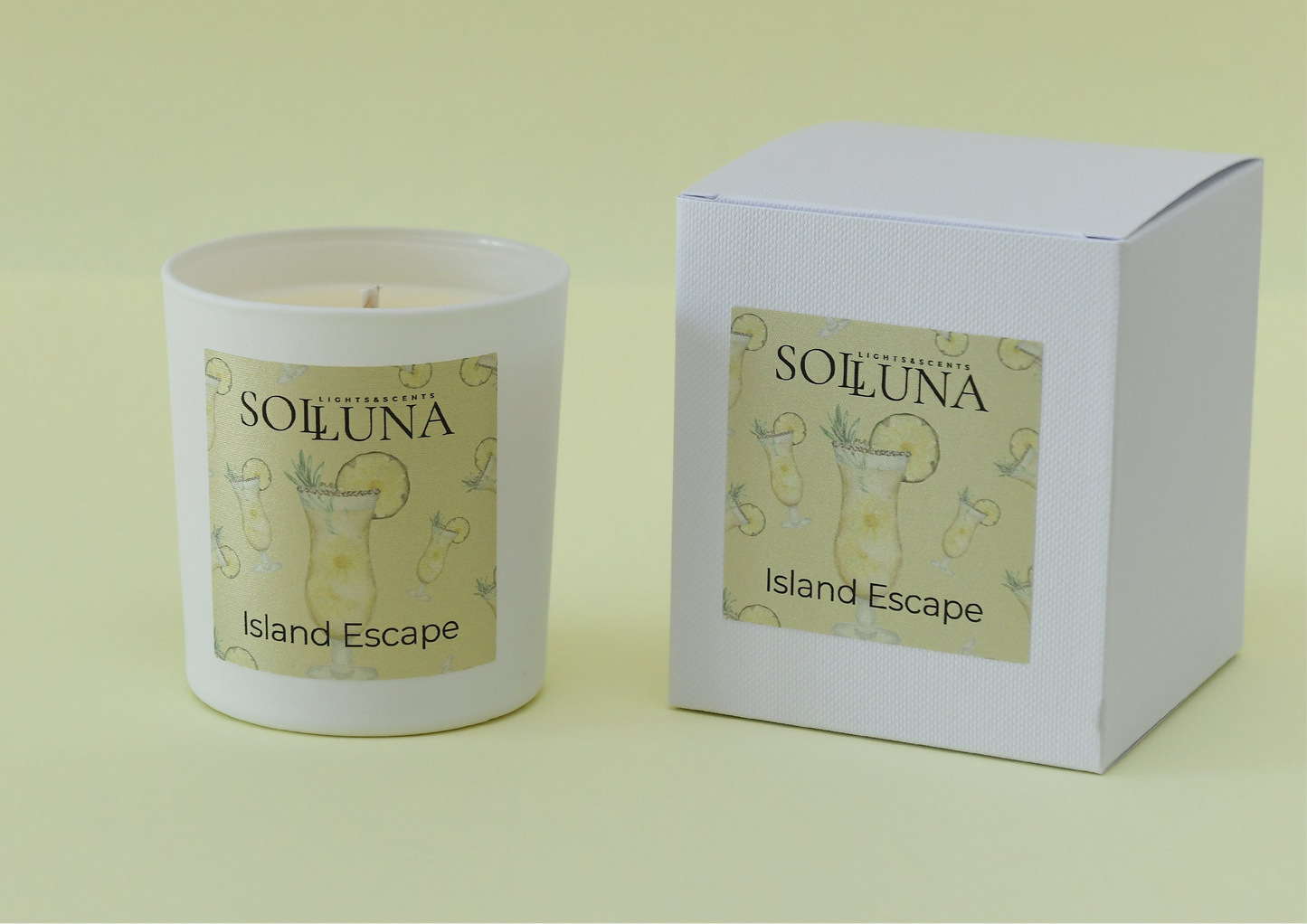Candle jar Island Escape