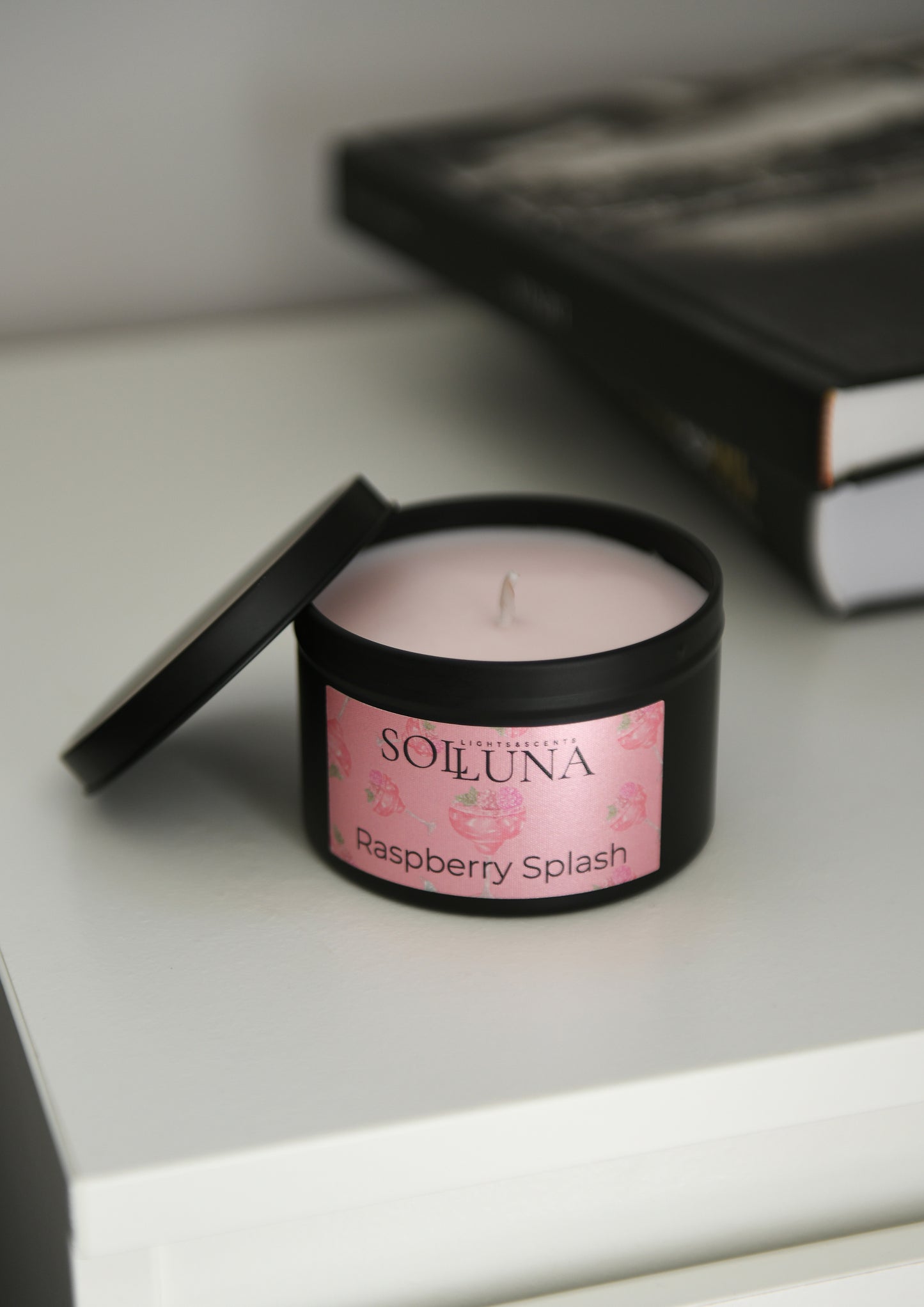 Candle tin Raspberry Splash
