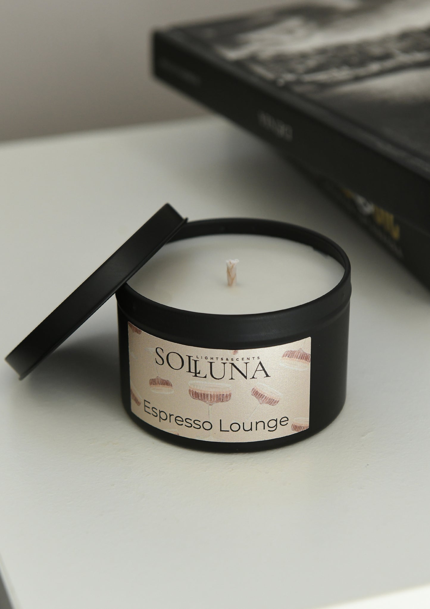 Candle tin Espresso Lounge