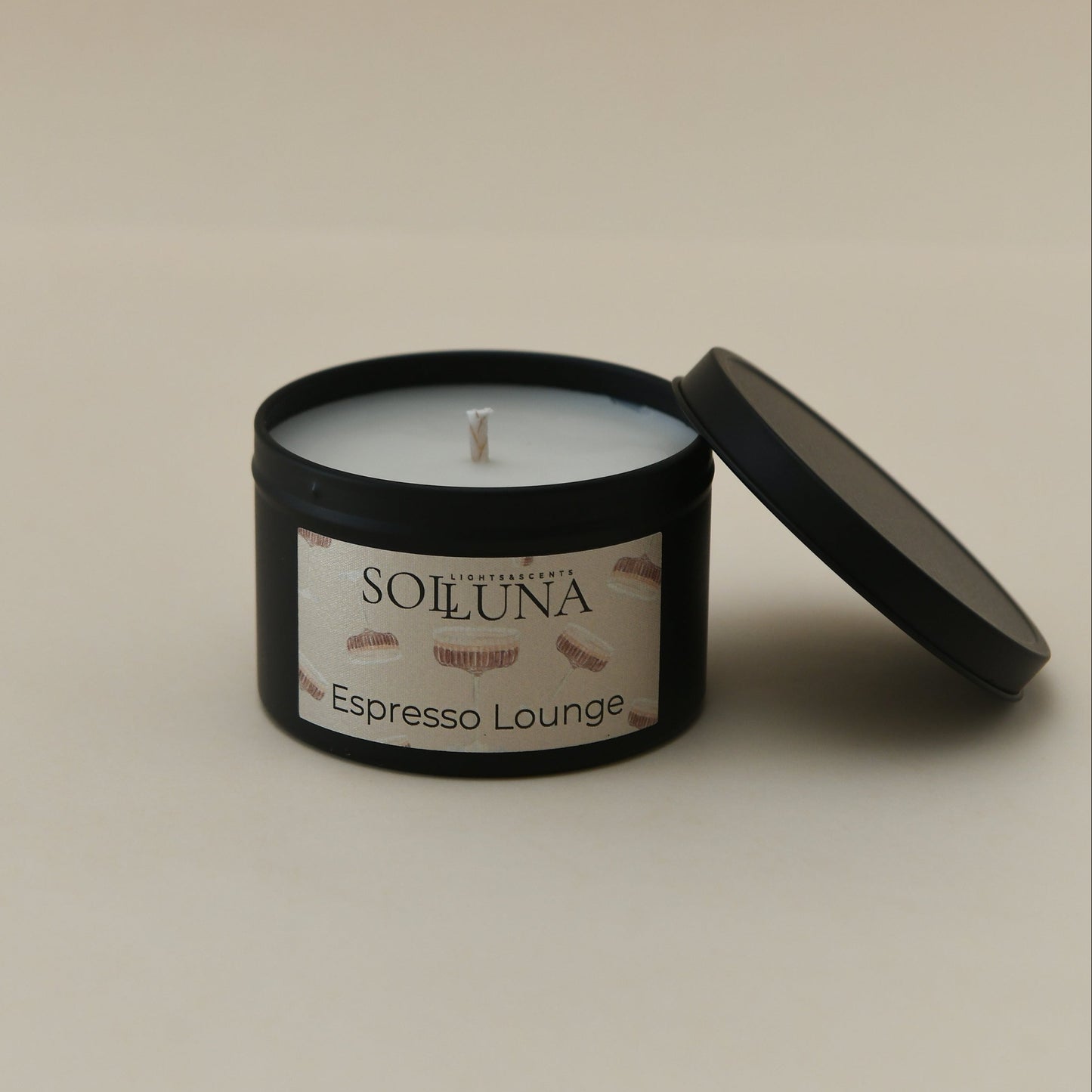 Candle tin Espresso Lounge