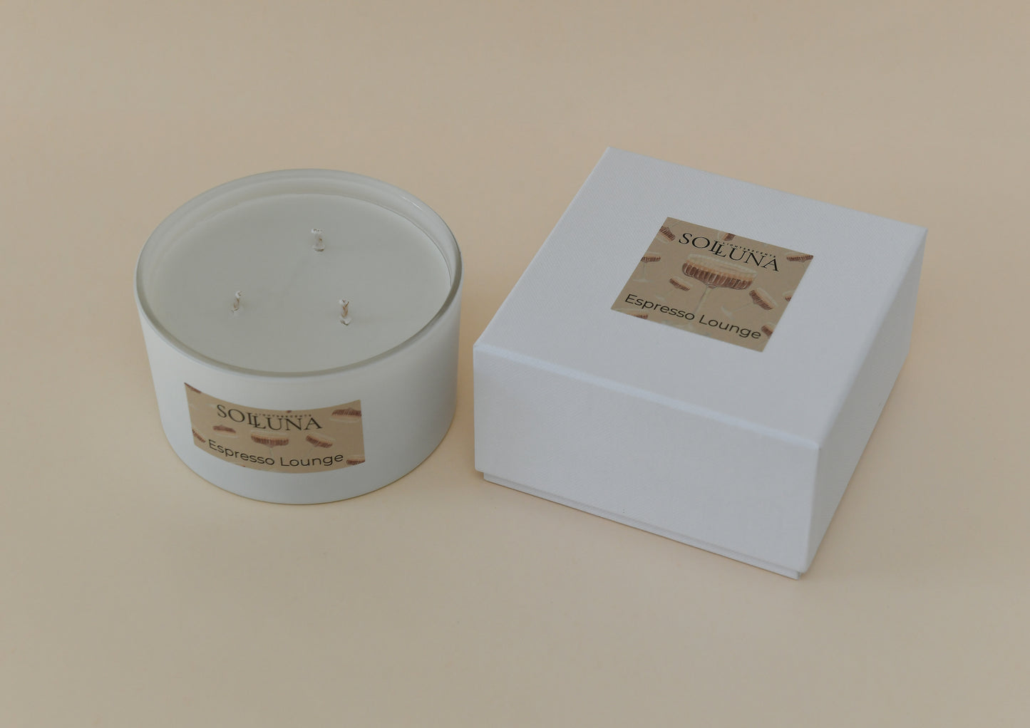 3-Wick Candle Espresso Lounge