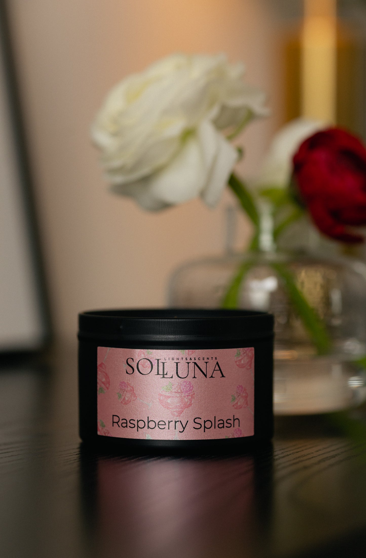 Candle tin Raspberry Splash
