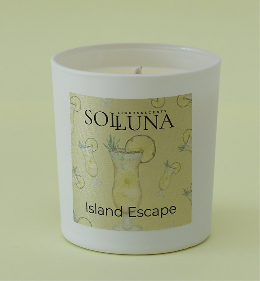 Candle jar Island Escape