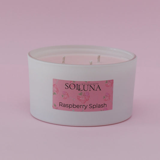 3-Wick Candle Raspberry Splash