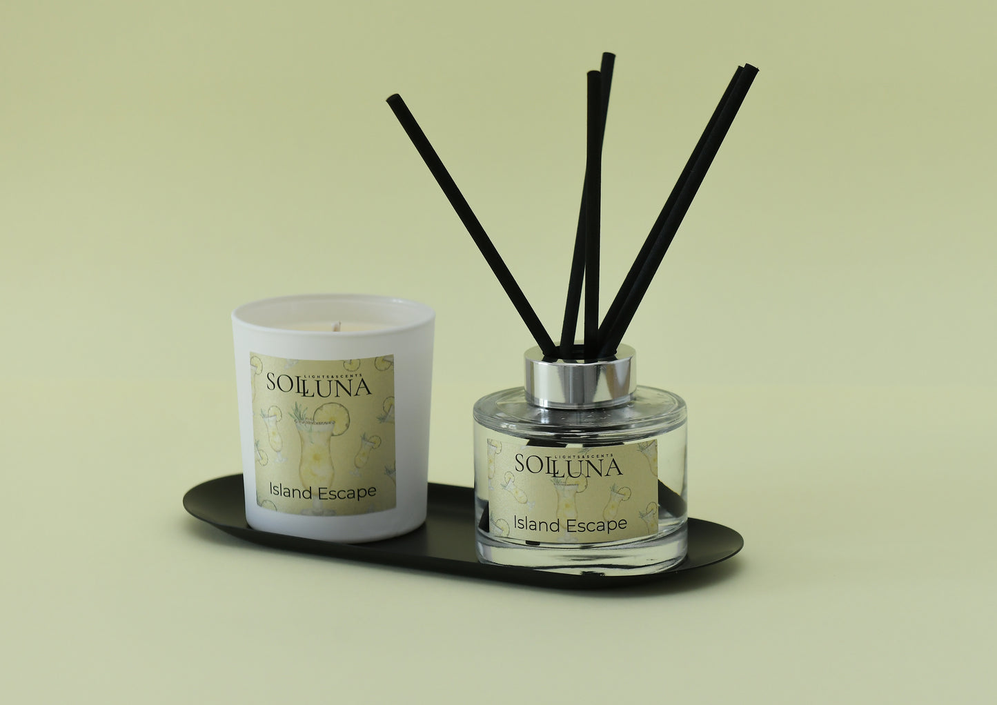 Candle jar Island Escape